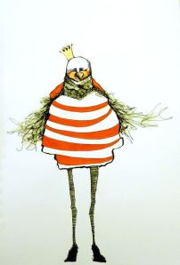 Ink, marker & watercolour on paper, 29x 21cm (c) Imke Rust