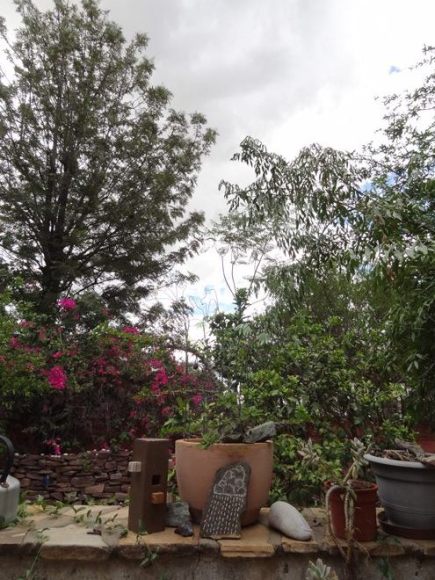 Some clouds in the sky in the day I have made the drawing. 