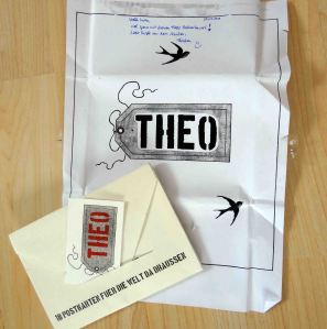 Beautifully packaged postcards by Theo
