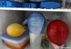 Easter eggs in the freezer