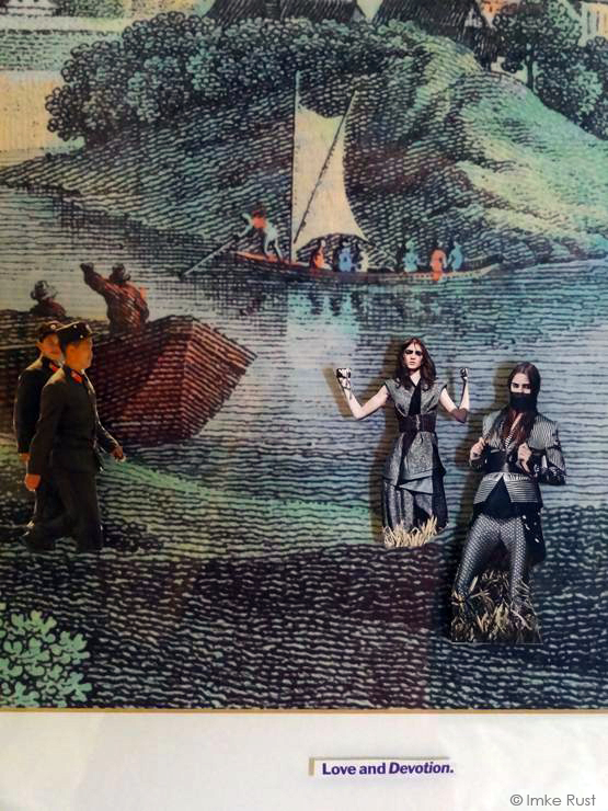 Detail of the deco-busting collage 'Love and Devotion' © Imke Rust