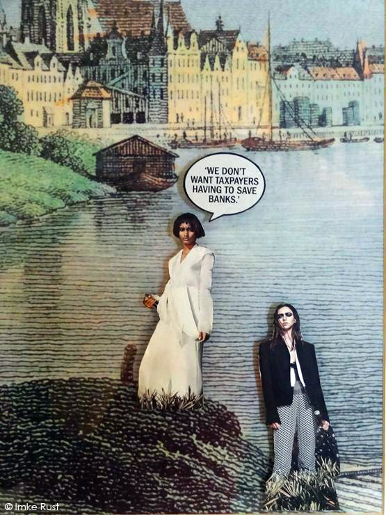 Detail of the deco-busting collage 'Love and Devotion' © Imke Rust