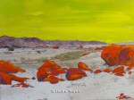 Toxic Valley 2  Hand-coloured photo of the Namib Desert Photo, Acrylic  15 x&nbsp;20cm