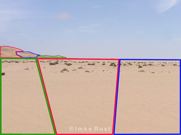 Concessions Areas 2 Digitally manipulated photo of the Namib Desert Digital print on photo paper 15 x 20cm Numbered Edition