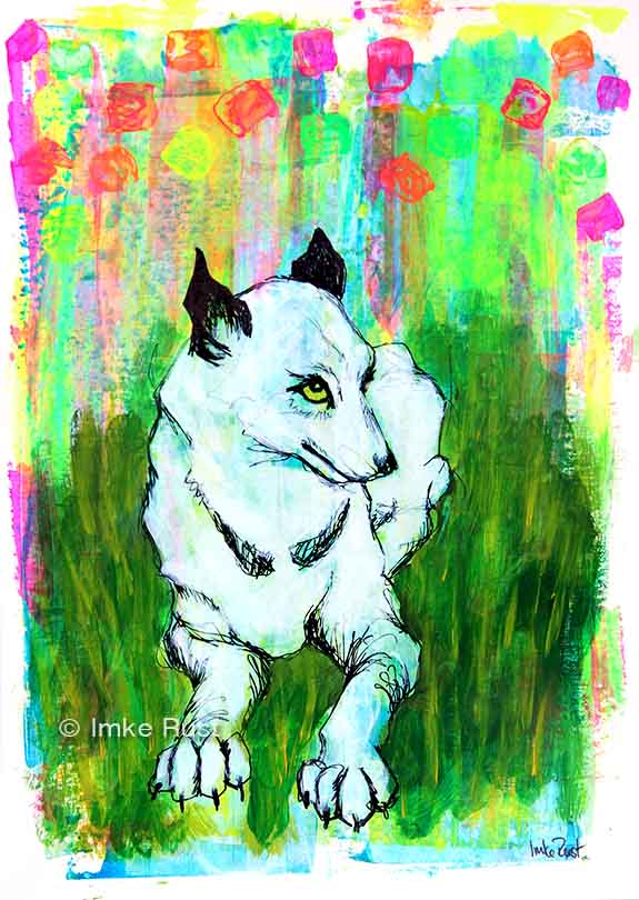 Just finished this one... no title yet. Mixed Media on 170g/m2 acidfree paper, A4  (Posted on FB, 12 July2014)