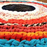 Hand-made T-shirt Yarn Carpet 2 (Detail) © Imke&nbsp;Rust