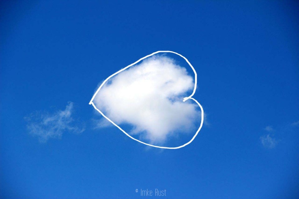 Cloud Heart, Digitally manipulated photograph, © Imke Rust