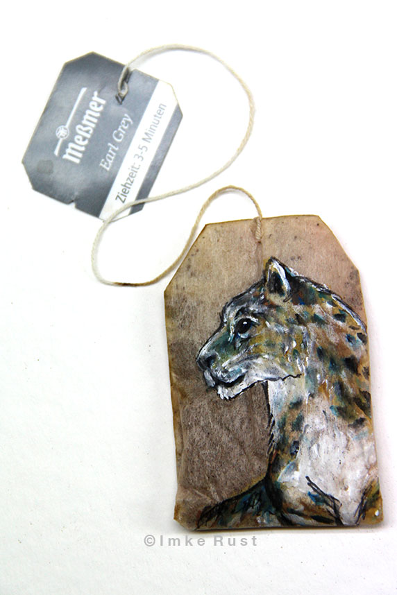 Teabag Totem Series (Snow Leopard)