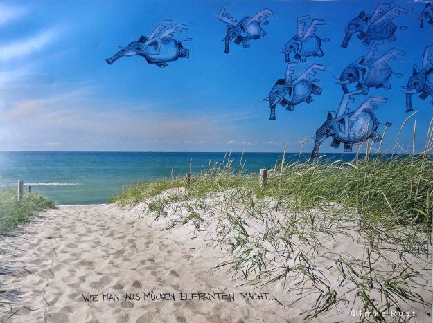 Wie man aus Mücken Elefanten macht Deco print with my Hotel-Deco-Busting Intervention