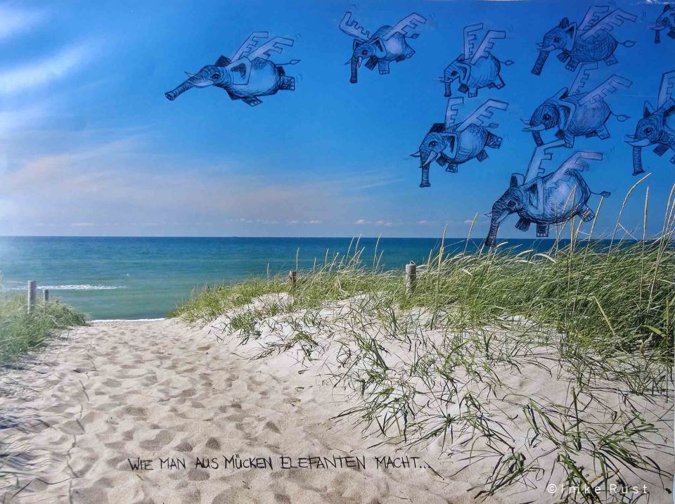 Wie man aus Mücken Elefanten macht Deco print with my Hotel-Deco-Busting Intervention