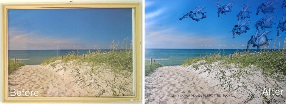 Before and After Picture of my Hotel-Deco-Busting Intervention Nr 16