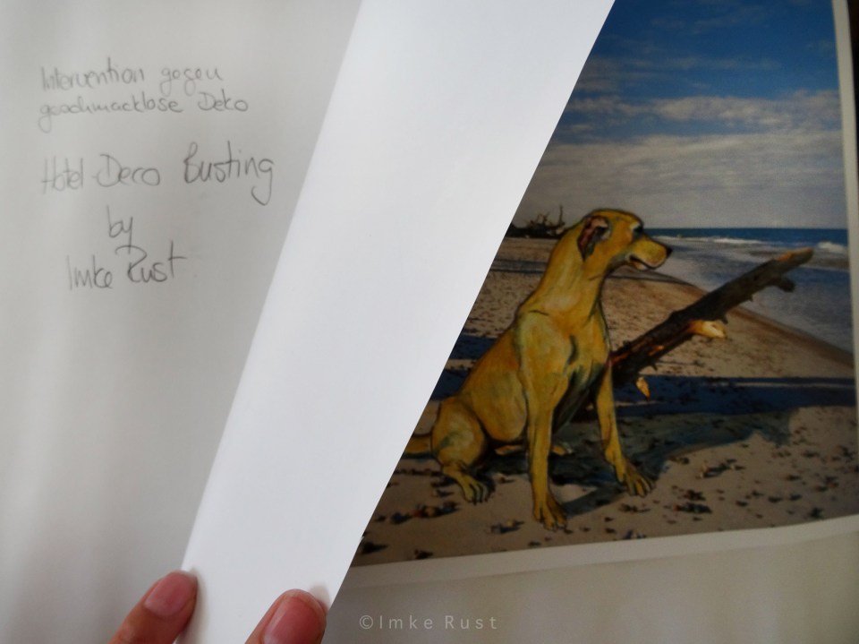 Sometimes I feel that I just have to add a comment to the back of the artwork, just in case somebody will look one day.