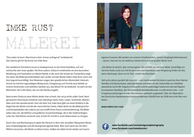 Text zu den Arbeiten von Imke Rust, die in dieser Ausstellung gezeigt werden. 