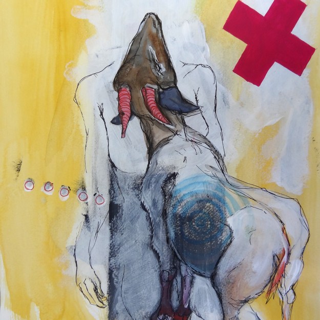 Untitled mixed media work by Imke Rust