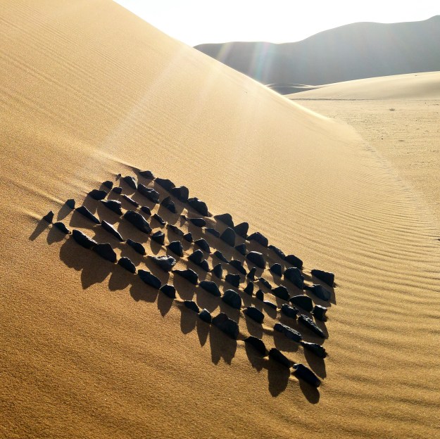 Sand Stone Shadow Waves
