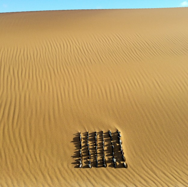 Sand Stone Shadow Waves